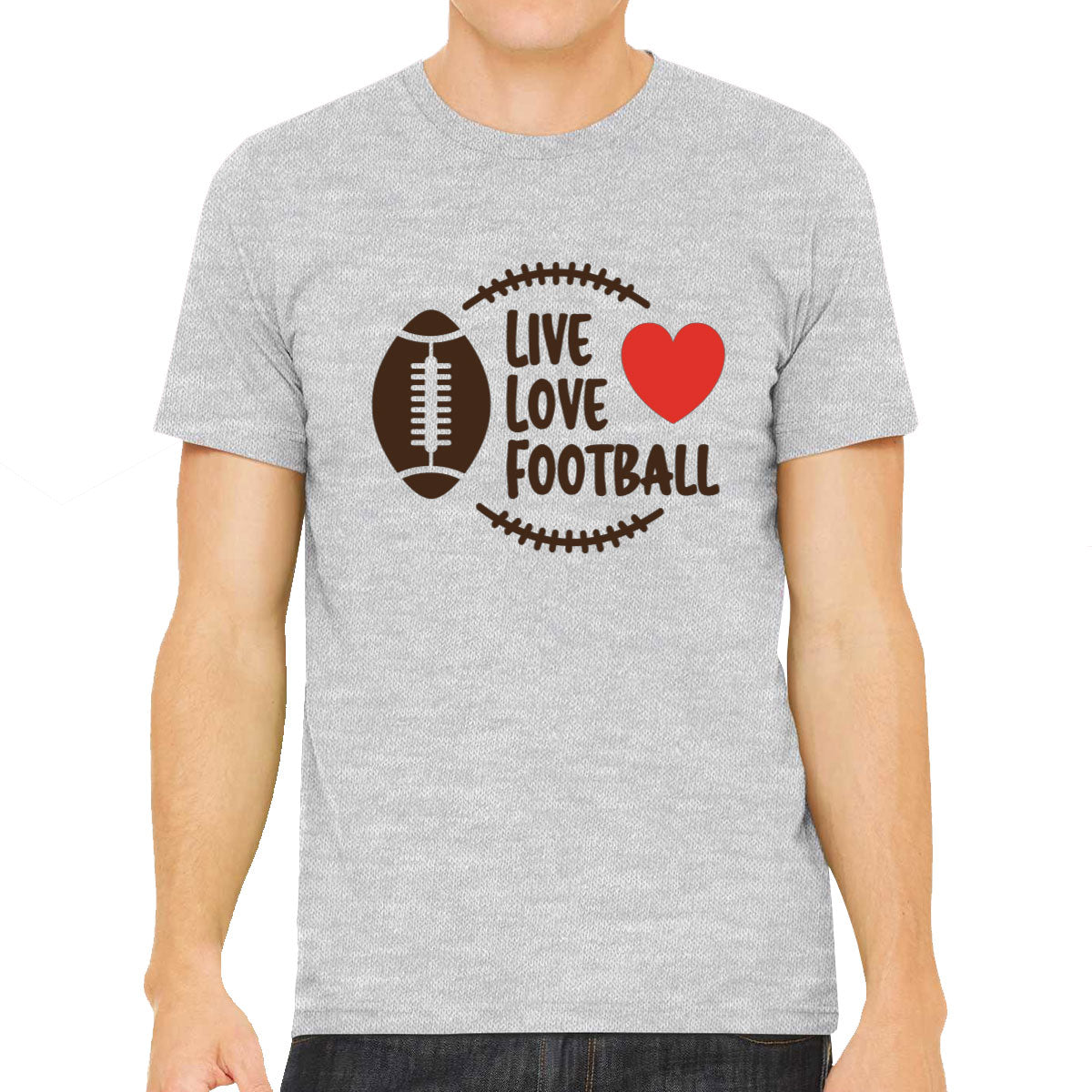 Live Love Football Men's T-shirt