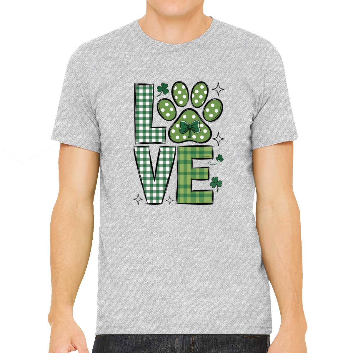 Love Lucky Dog St. Patrick's Day Men's T-shirt