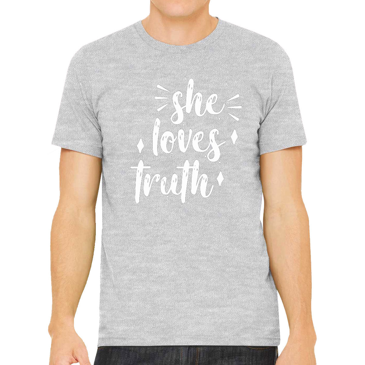 She Loves Truth Valentine's Day Men's T-shirt