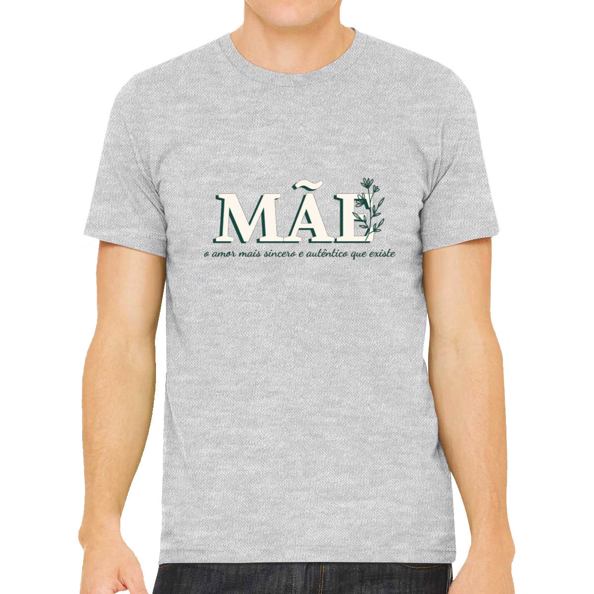Mãe Mother In Portuguese Men's T-shirt