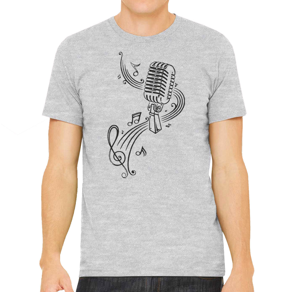 Microphone Music Men's T-shirt