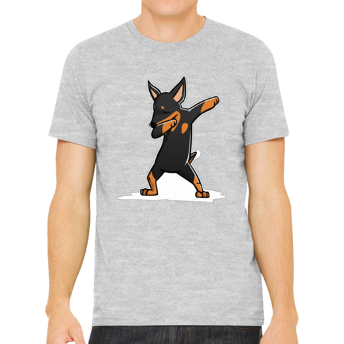 Dabbing Miniature Pinscher Dog Men's T-shirt