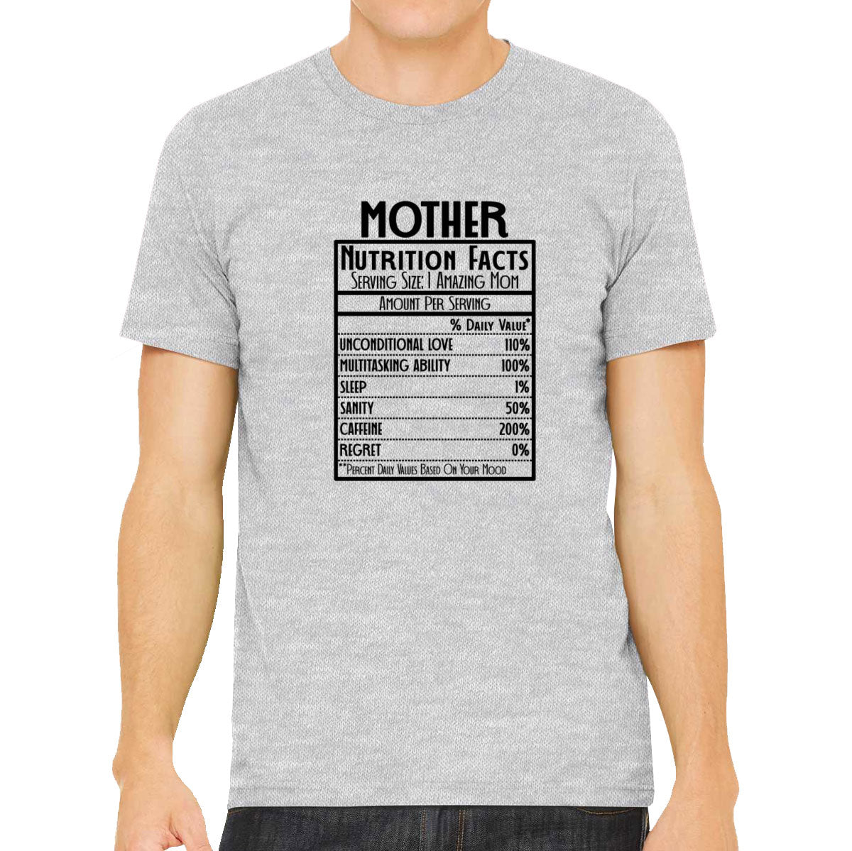 Mother Nutrition Facts Mother's Day Men's T-shirt