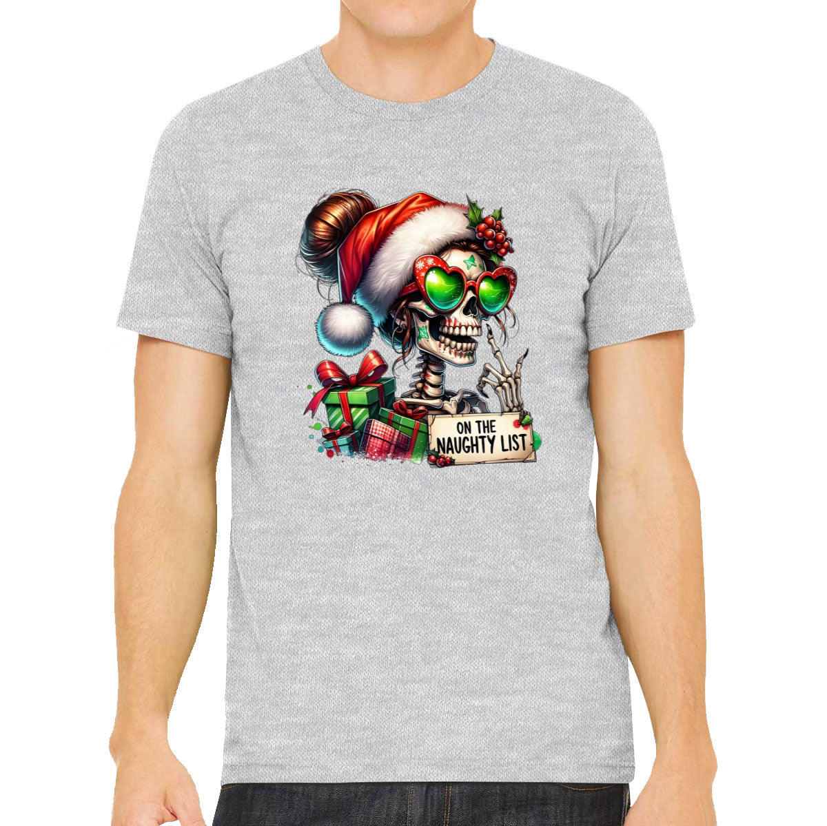 On The Naughty List Christmas Men's T-shirt