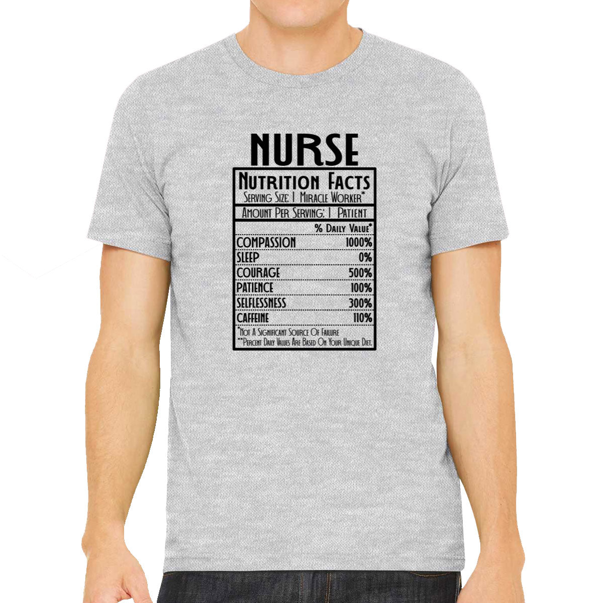 Nurse Nutrition Facts Men's T-shirt