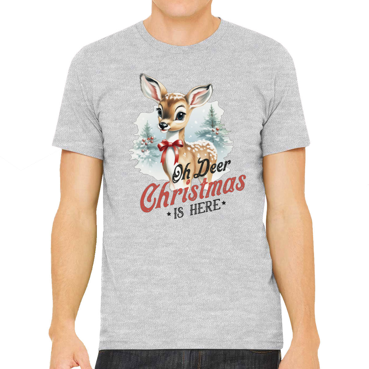 Oh Deer Christmas Here Men's T-shirt