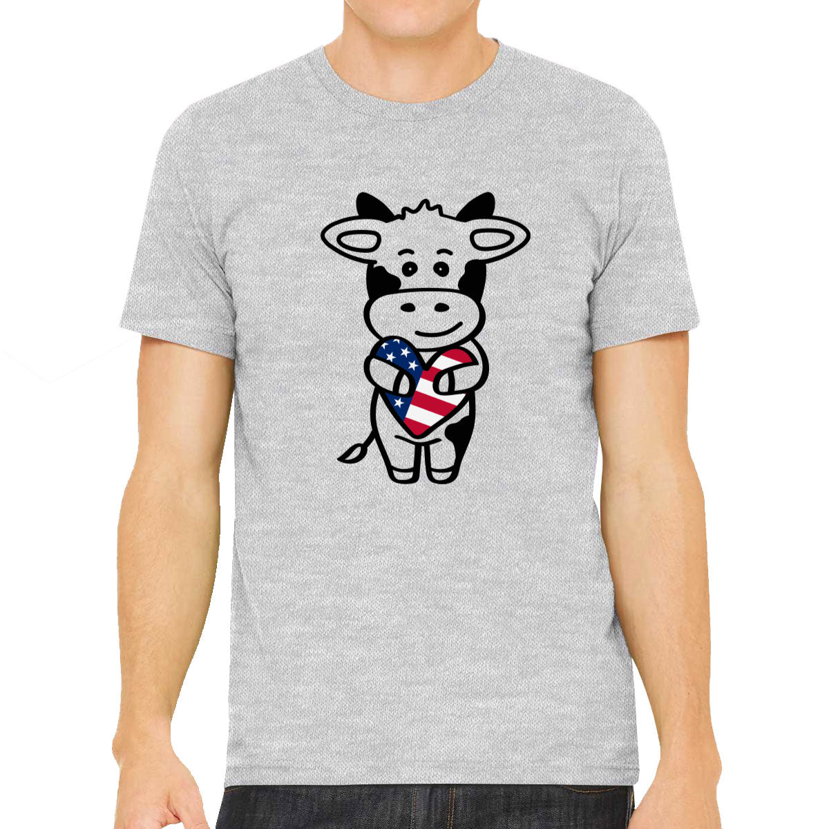 American Cow Patriotic Men's T-shirt