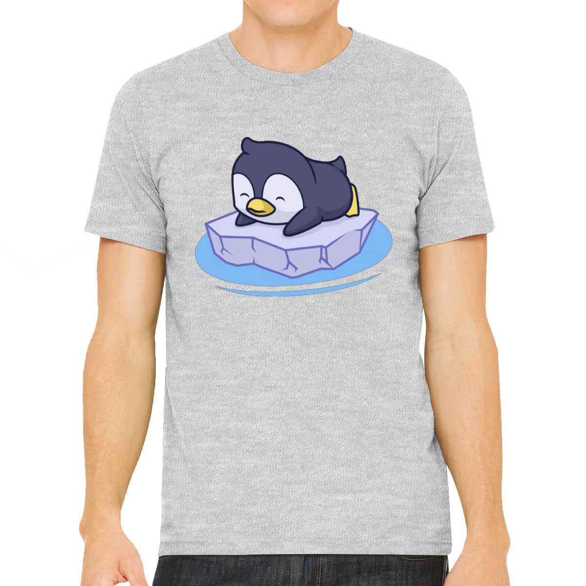 Penguin On Ice Block Men's T-shirt