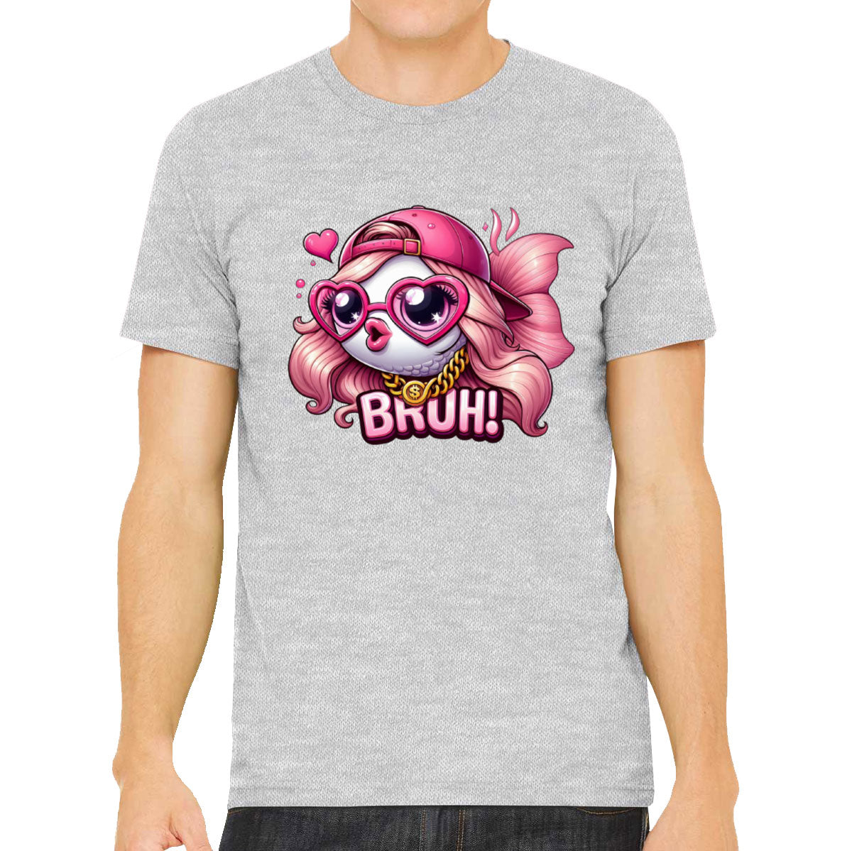 Pink Bass Fishing Men's T-shirt