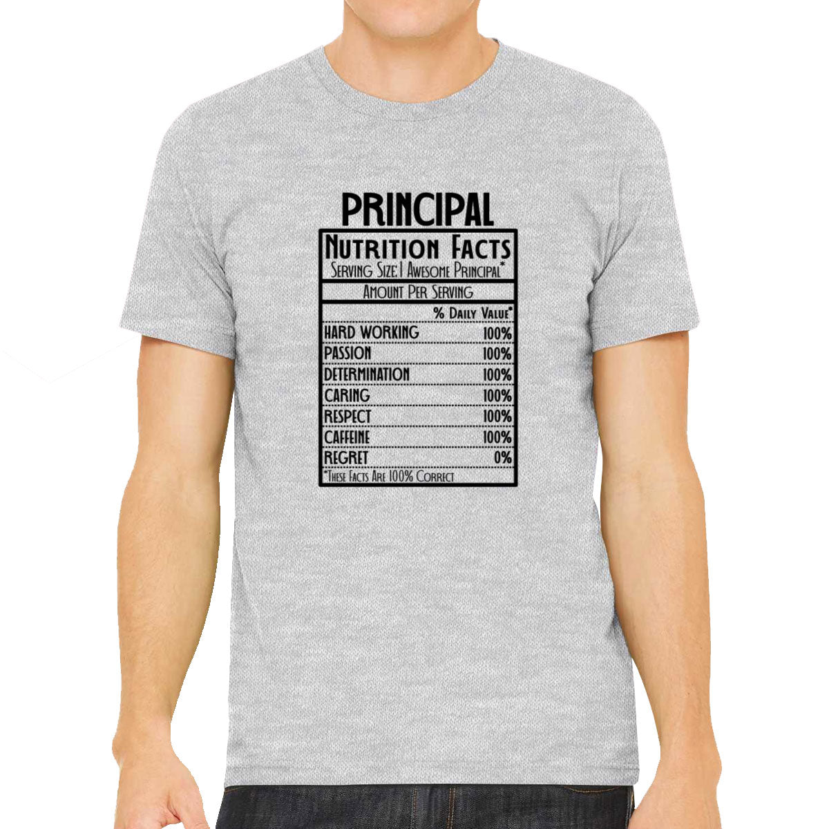 Principal Nutrition Facts Men's T-shirt