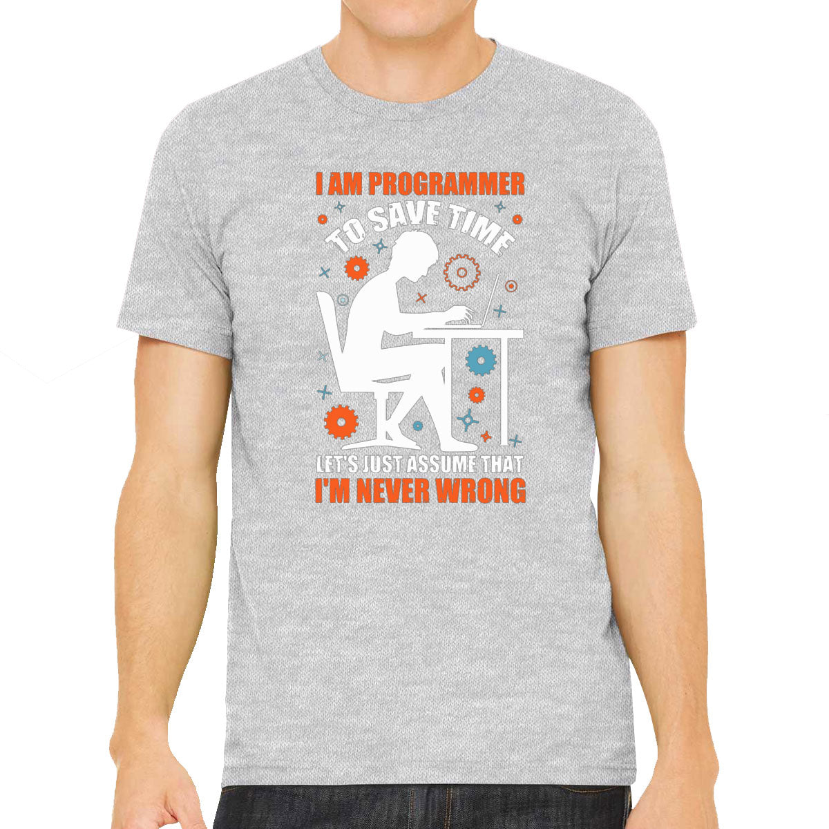 I Am A Programmer To Save Time Men's T-shirt