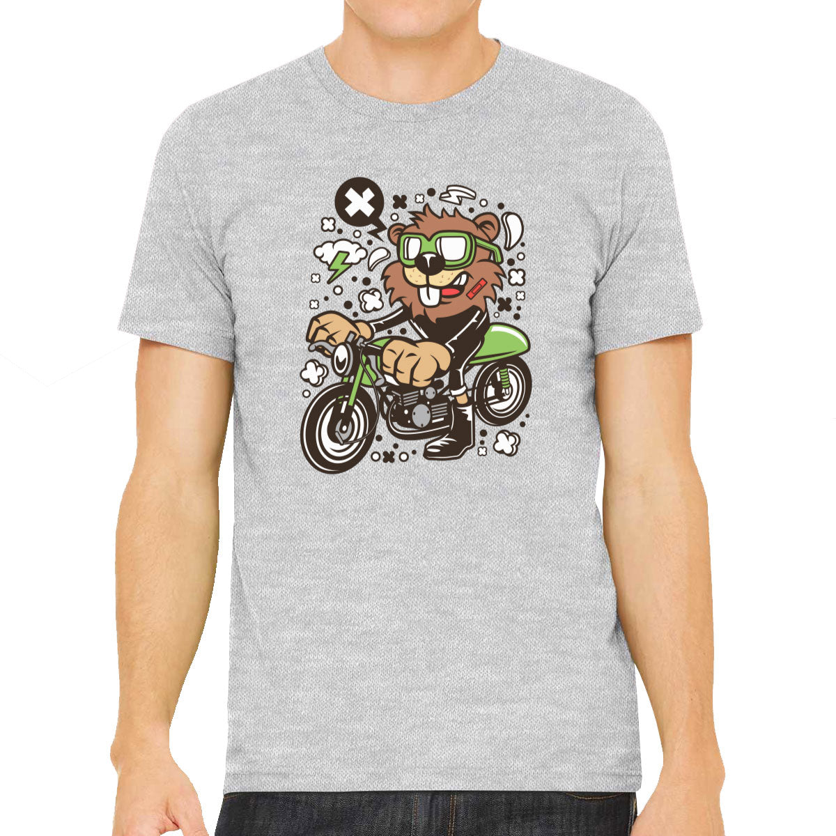 Racer Beaver Men's T-shirt