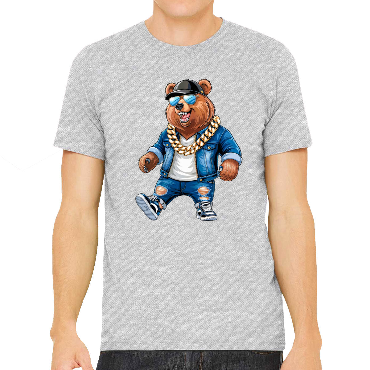 Cool Rapper Bear Men's T-shirt