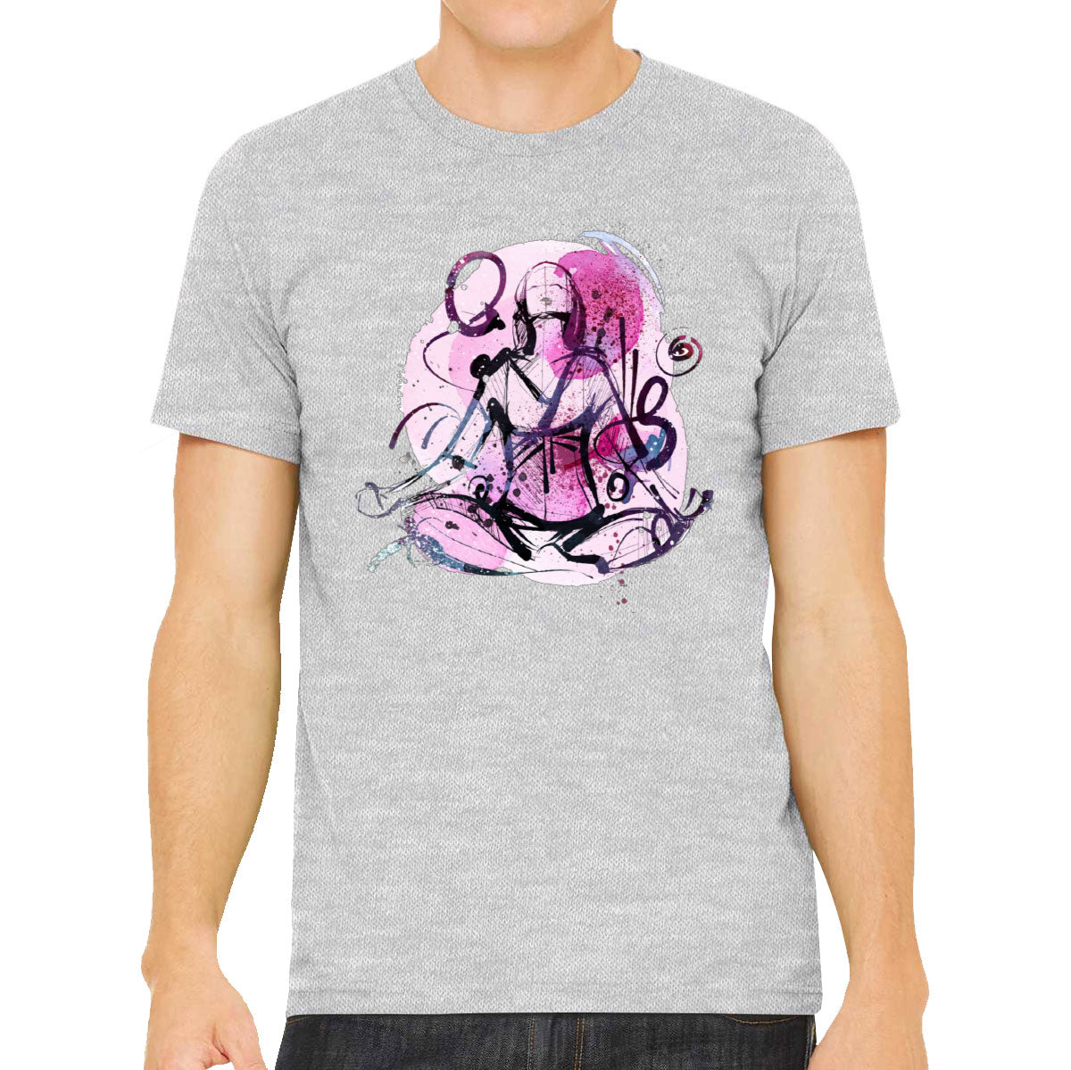 Meditation Yoga Reiki Girl Men's T-shirt