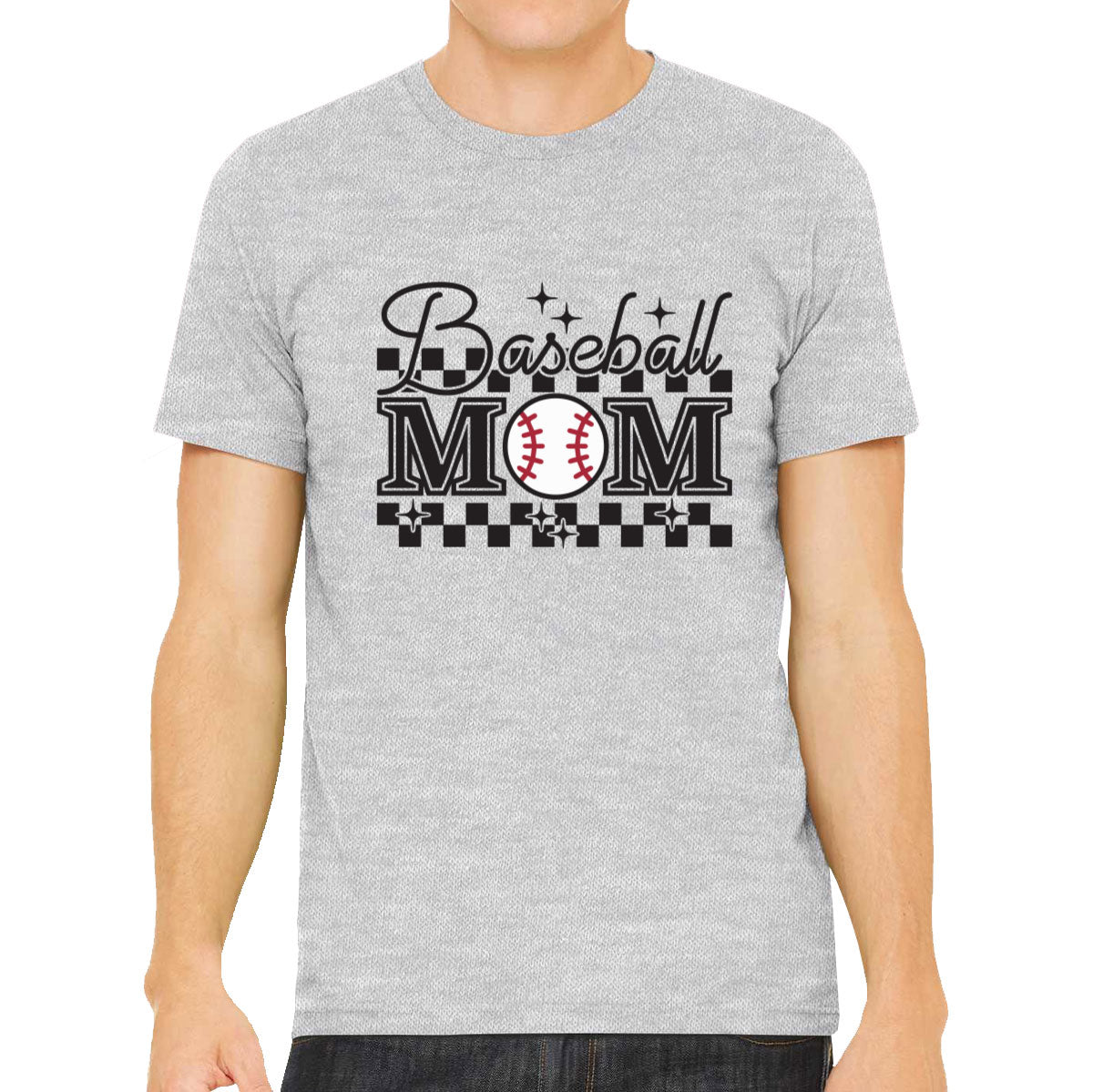 Retro Baseball Mom Men's T-shirt