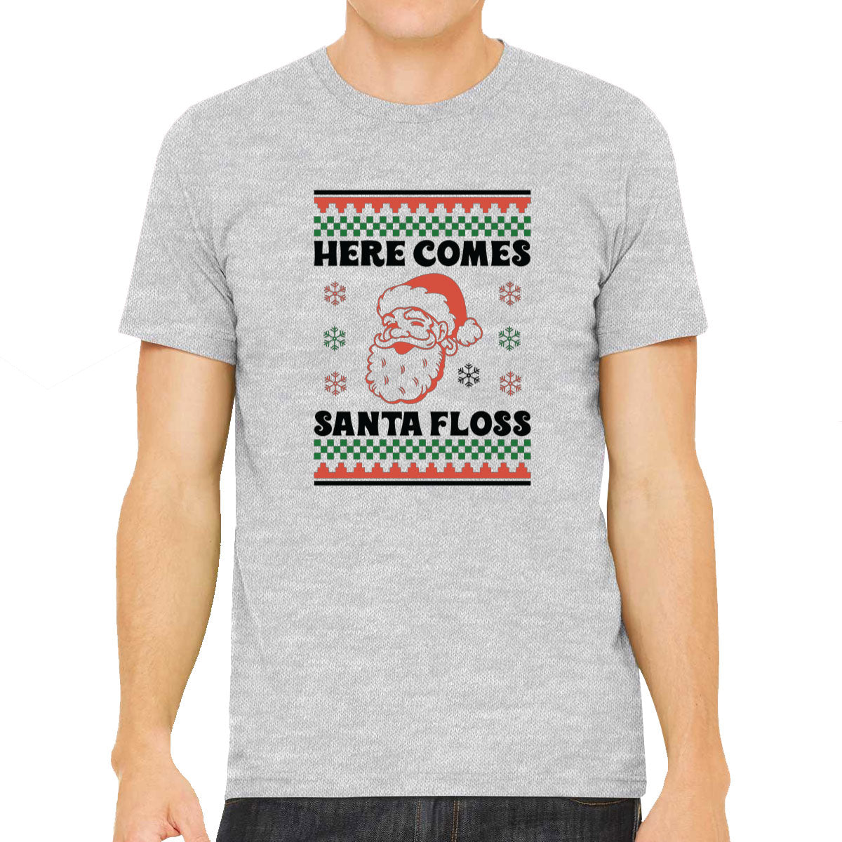 Here Comes Santa Floss Men's T-shirt