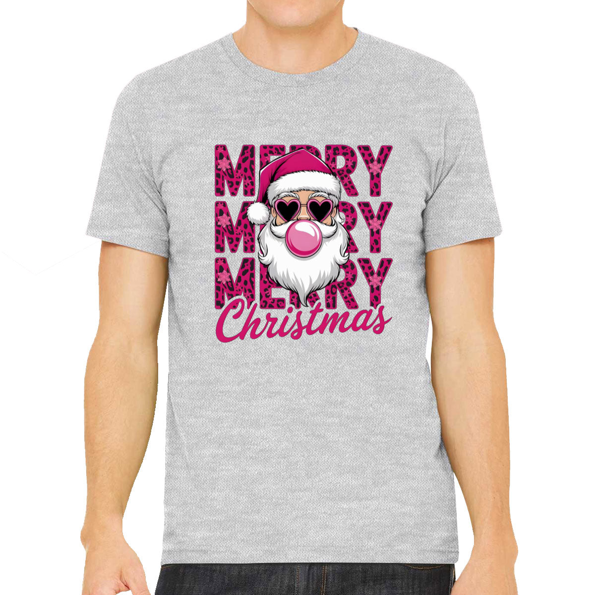 Santa Bubble Gum Merry Christmas Men's T-shirt