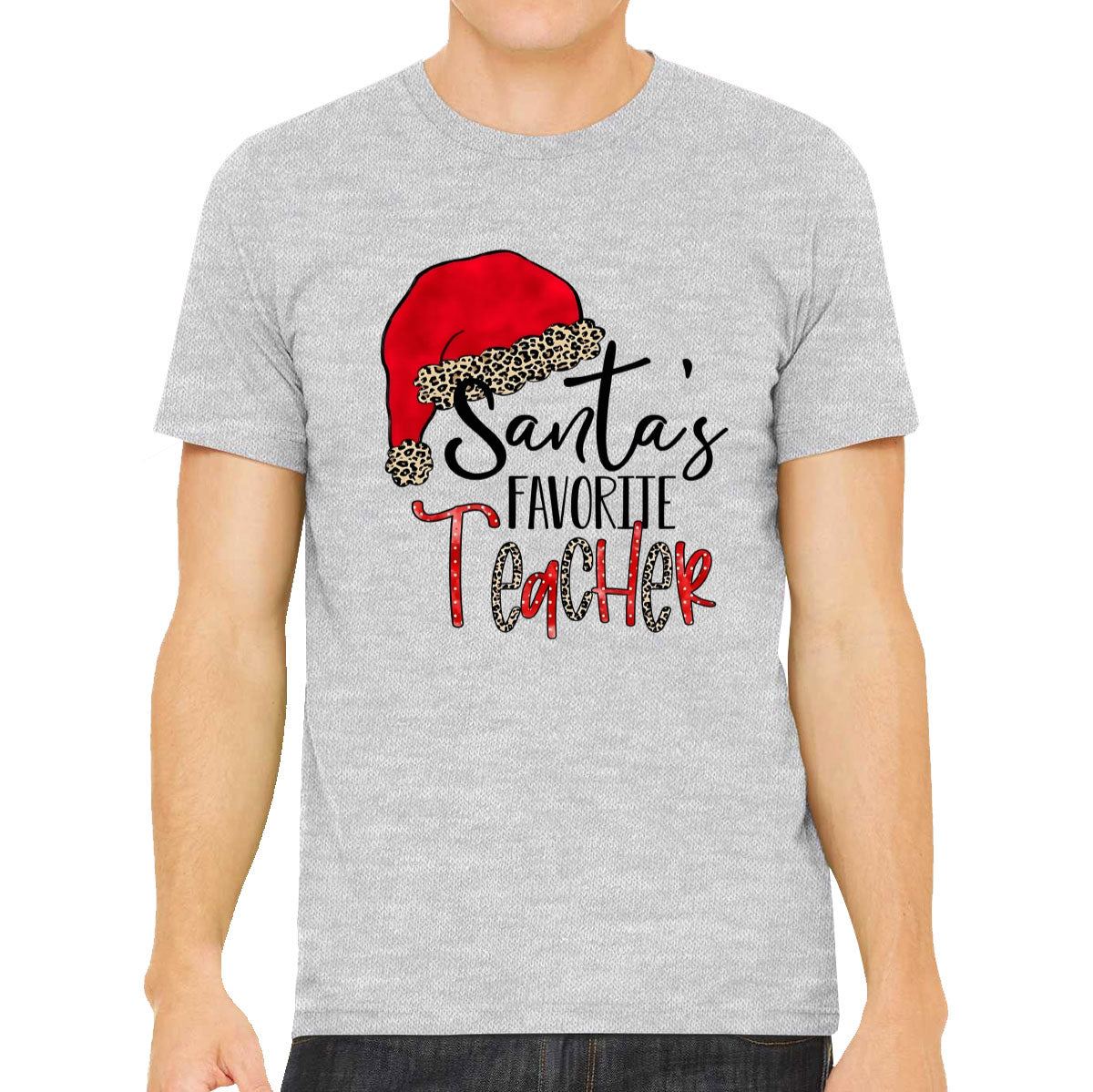 Santa's Favorite Teacher Men's T-shirt