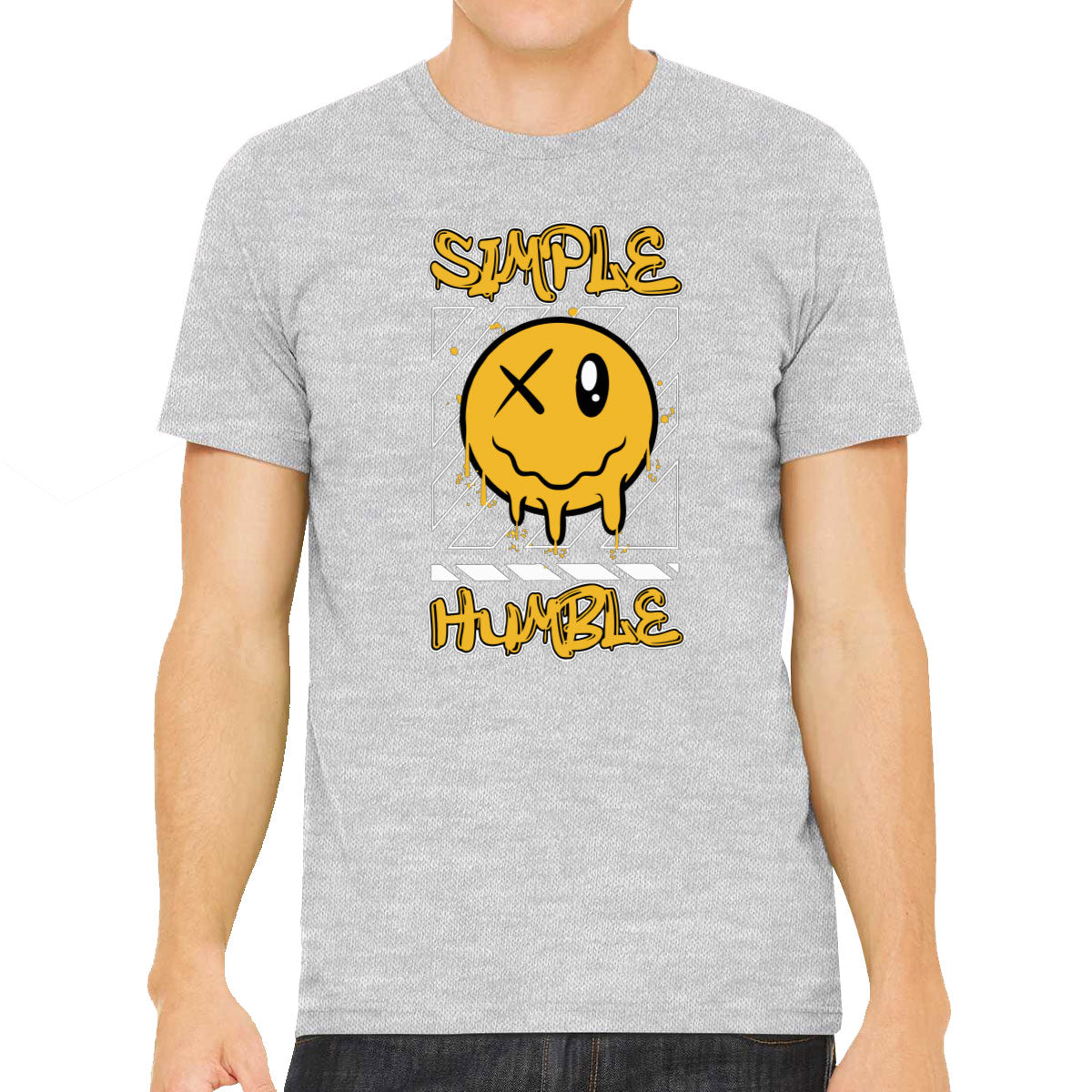 Simple Humble Emoji Face Men's T-shirt