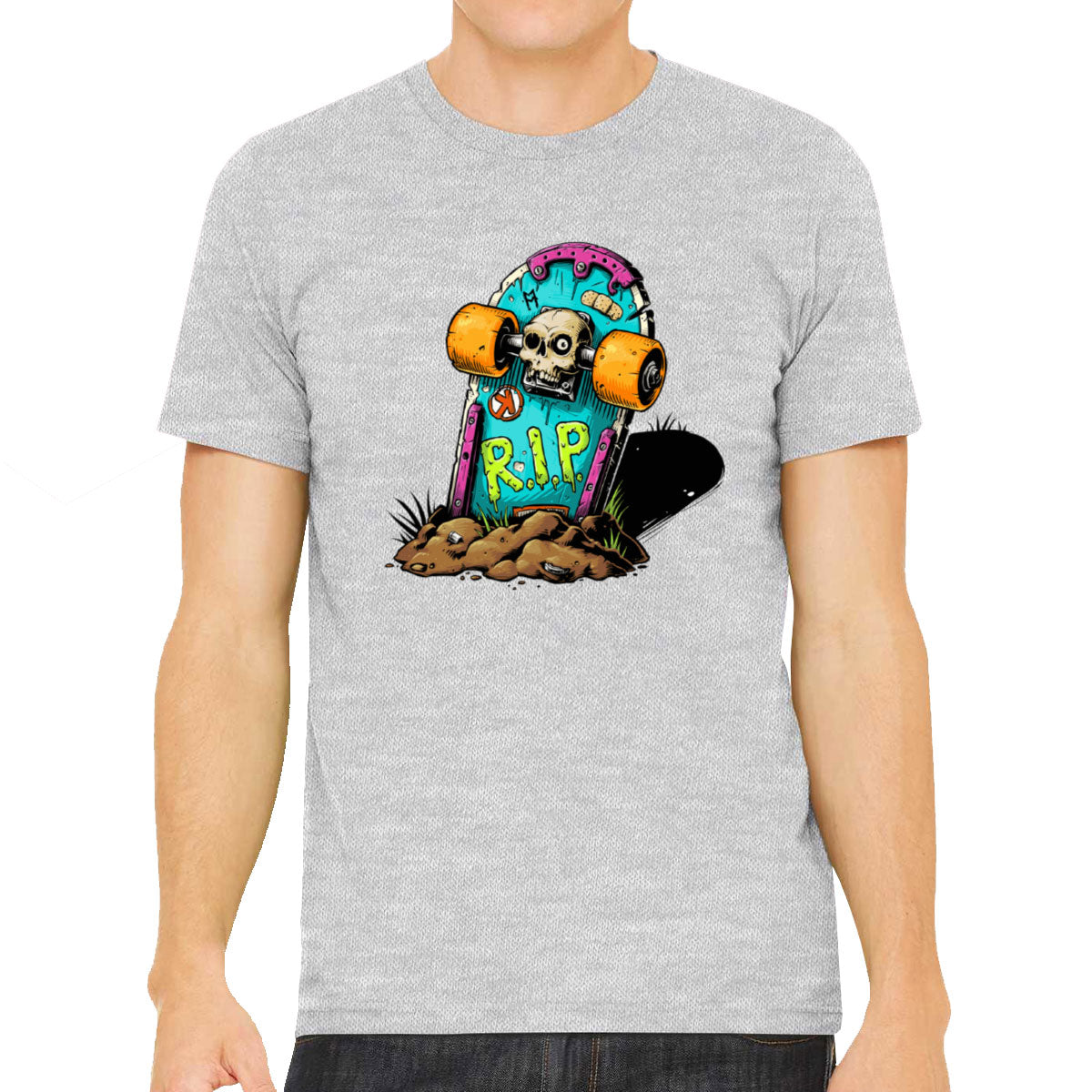 Skateboard Graveyard RIP Men's T-shirt