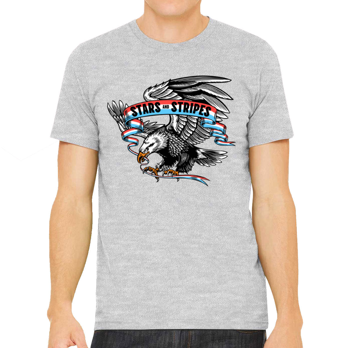 Stars And Stripes American Eagle Patriotic Men's T-shirt