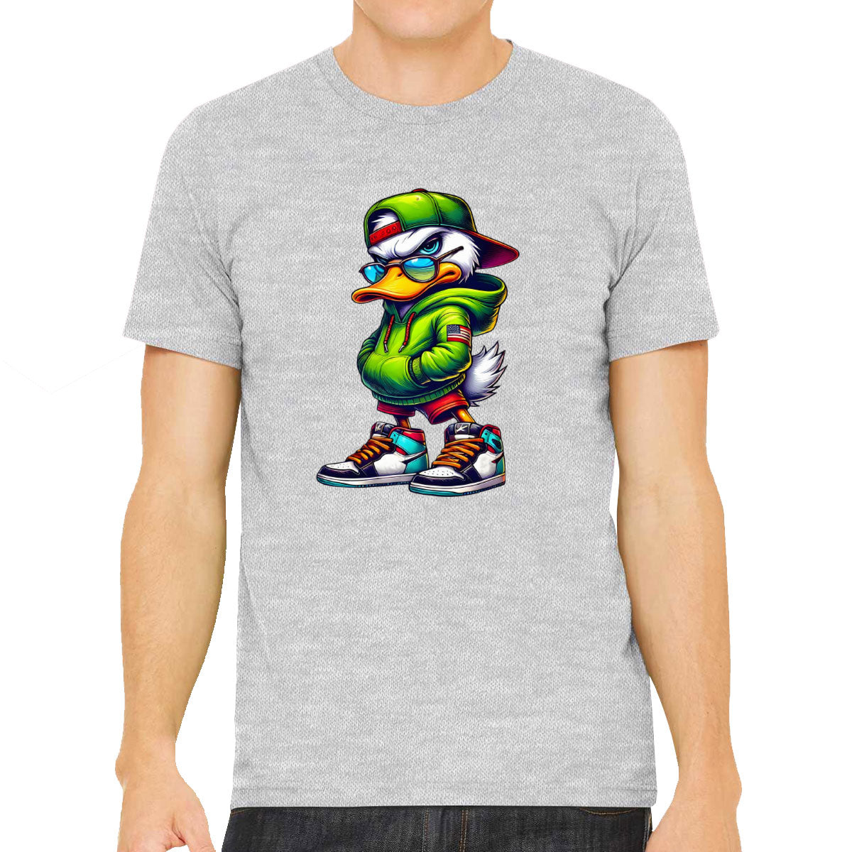 Street Duck Cartoon Men's T-shirt