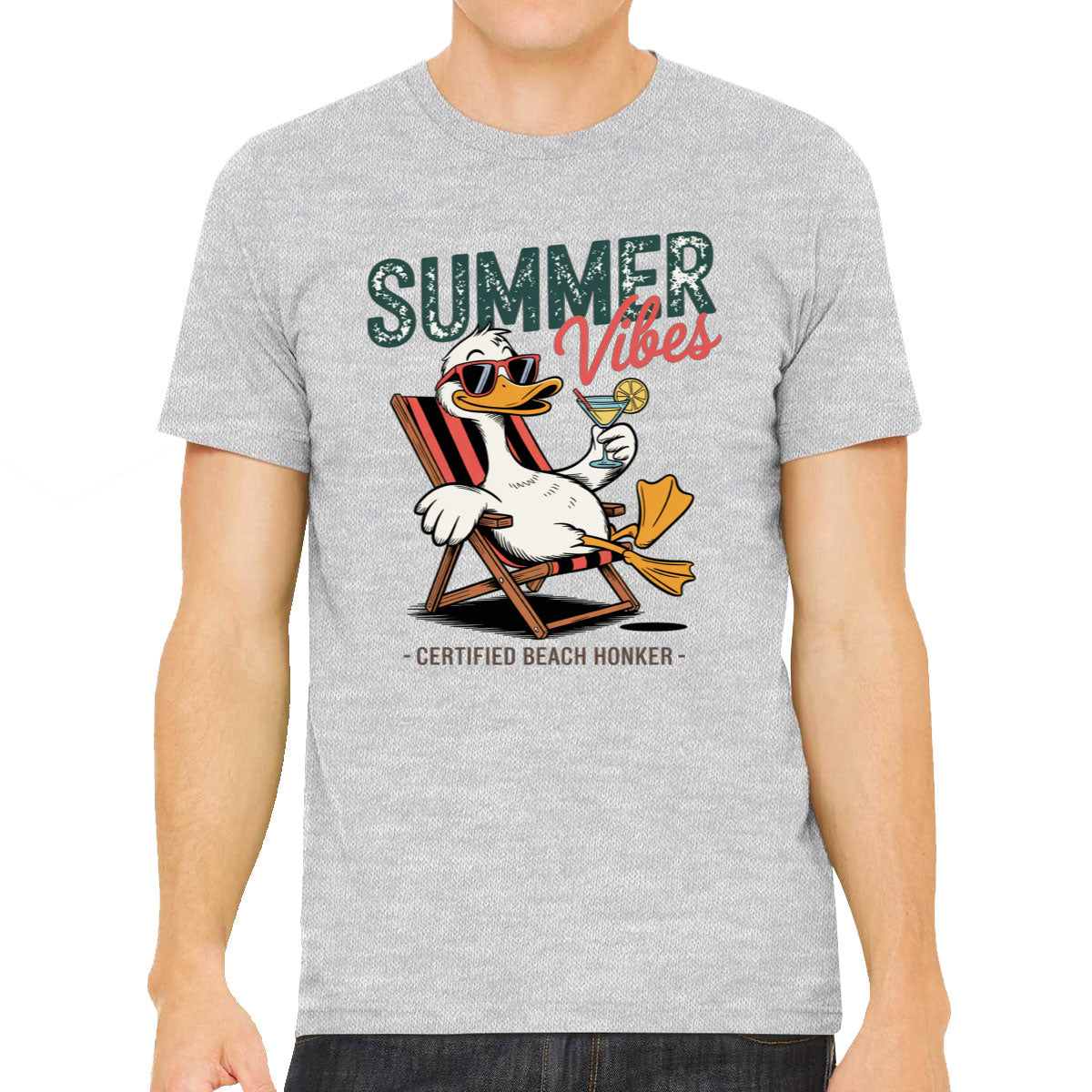 Summer Vibes Funny Duck Men's T-shirt
