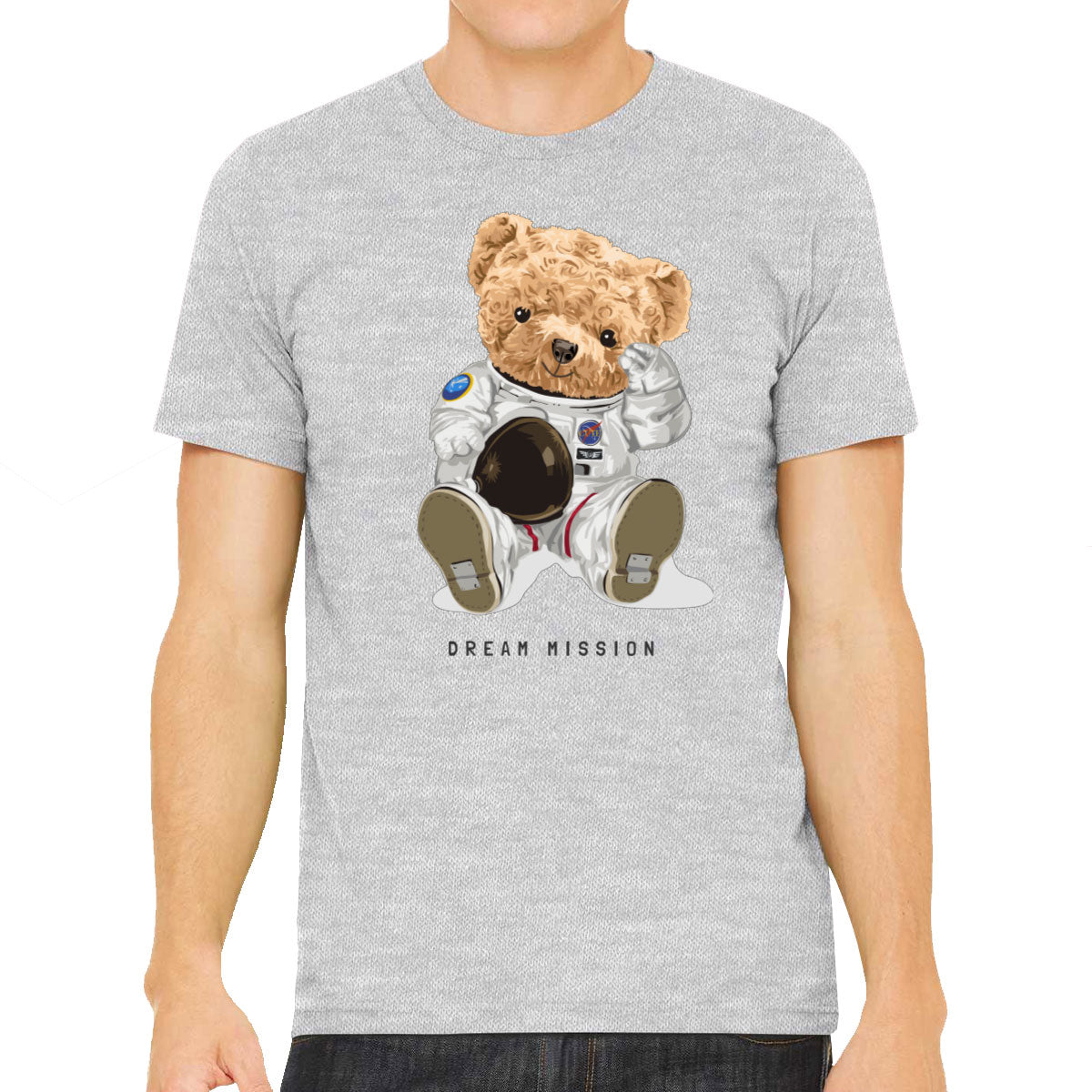 Teddy Bear Astronaut Dream Mission Men's T-shirt