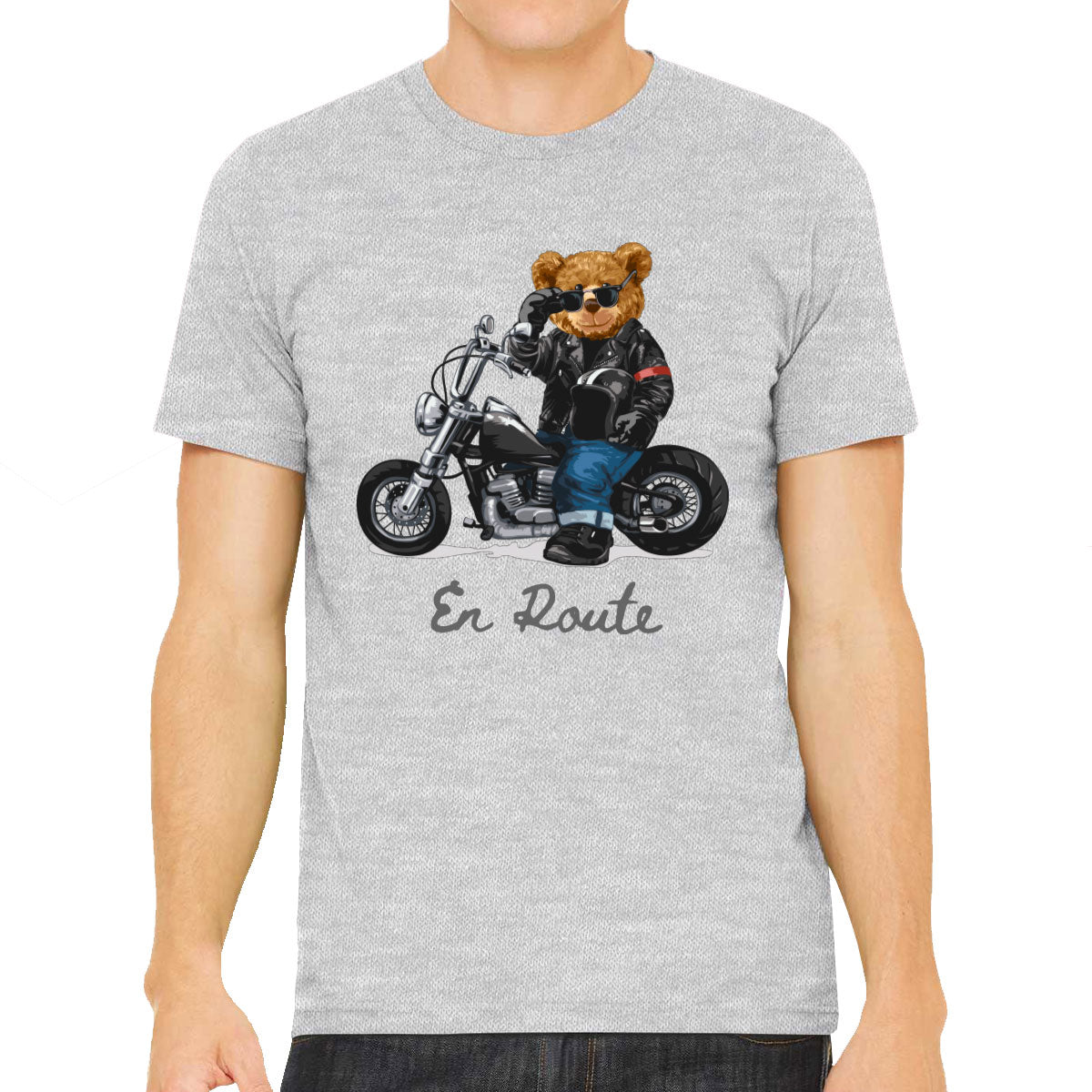 Teddy Bear Biker Men's T-shirt