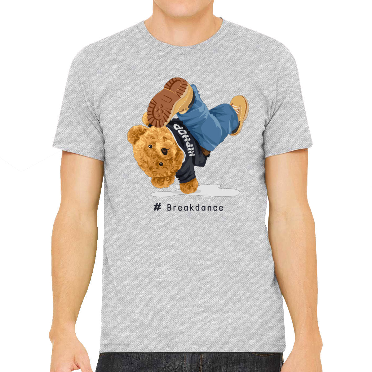 Teddy Bear Hiphop Breakdancing Men's T-shirt