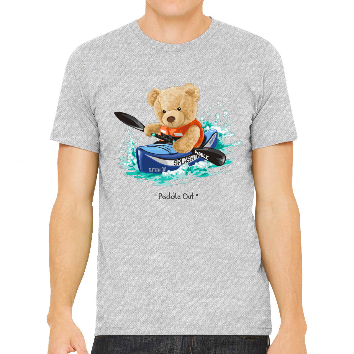 Teddy Bear Kayak Men's T-shirt