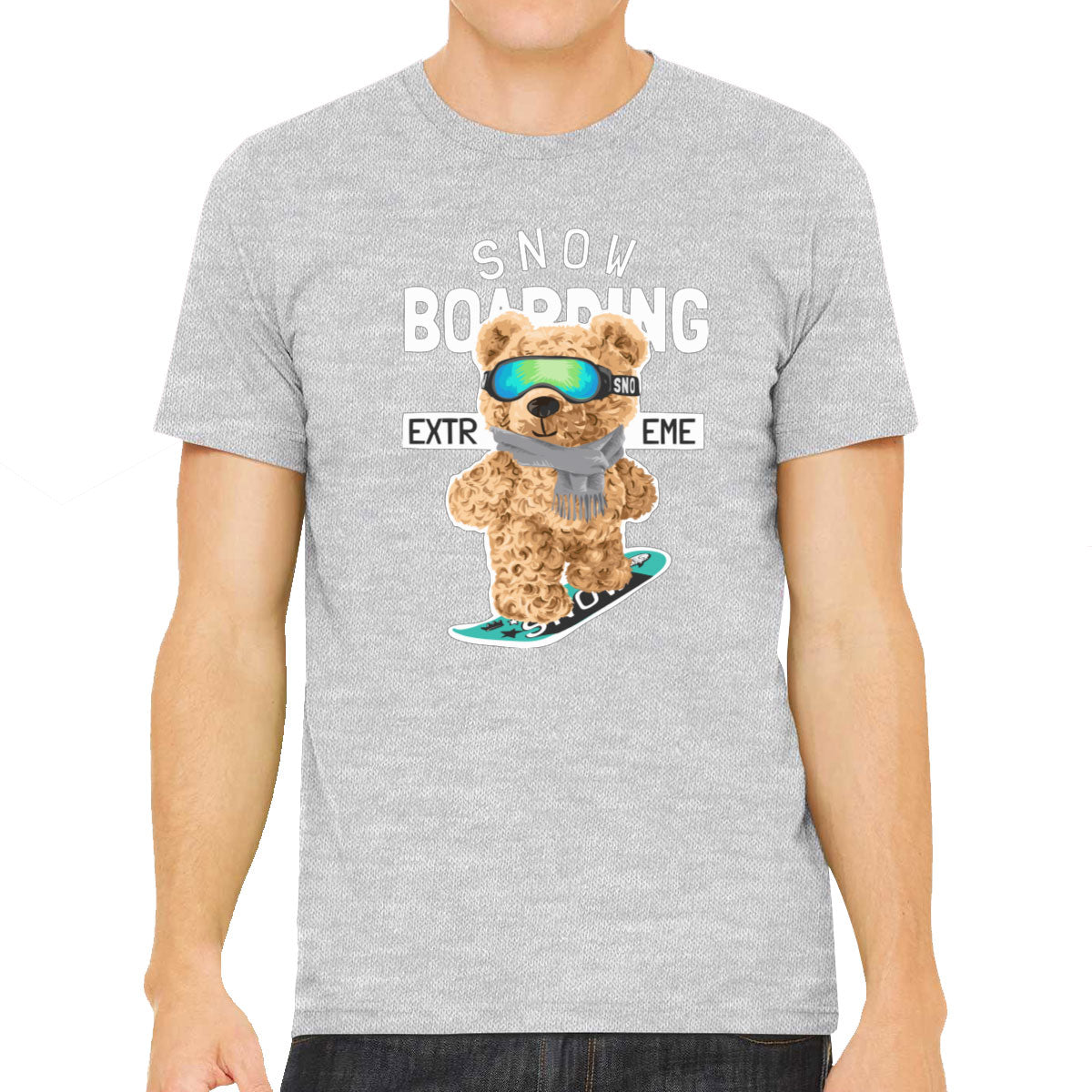 Teddy Bear Extreme Snowboarding Men's T-shirt