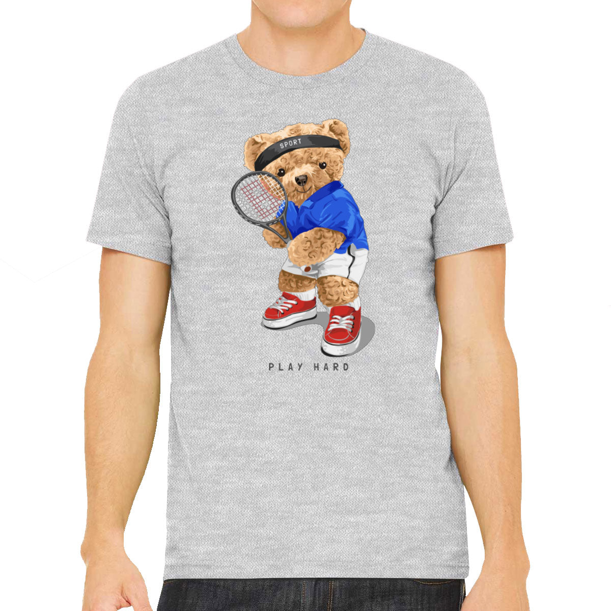 Teddy Bear Tennis Men's T-shirt