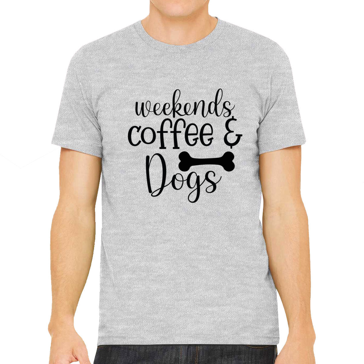 Weekend Coffee And Dogs Men's T-shirt