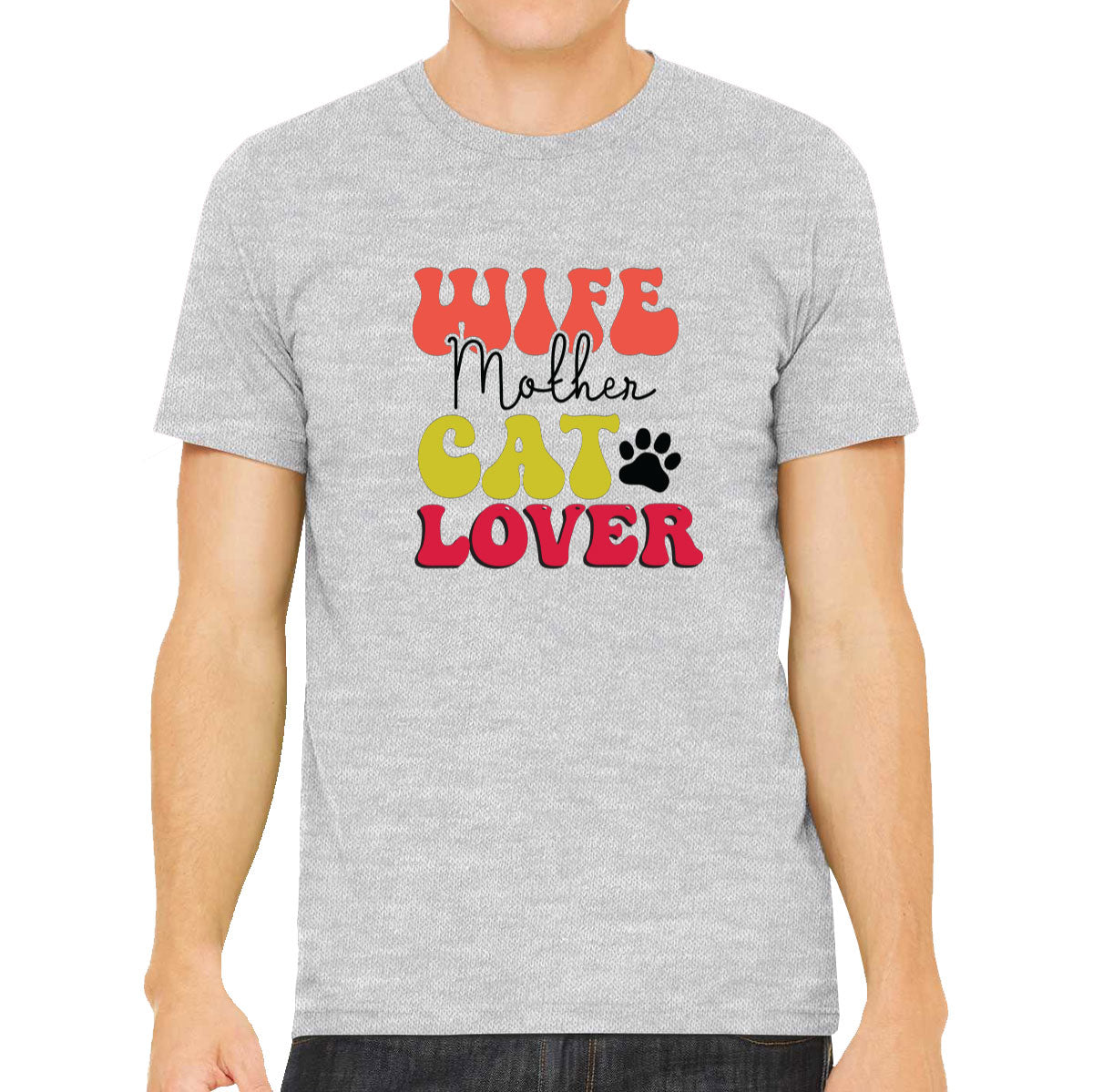 Wife Mother Cat Lover Mother's Day Men's T-shirt