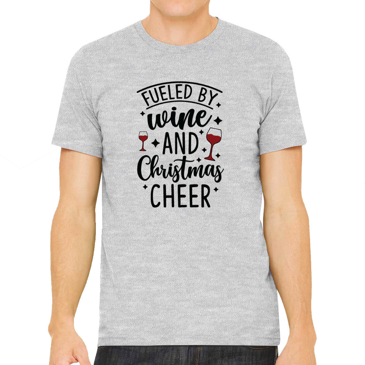 Fueled By Wine And Christmas Cheer Men's T-shirt