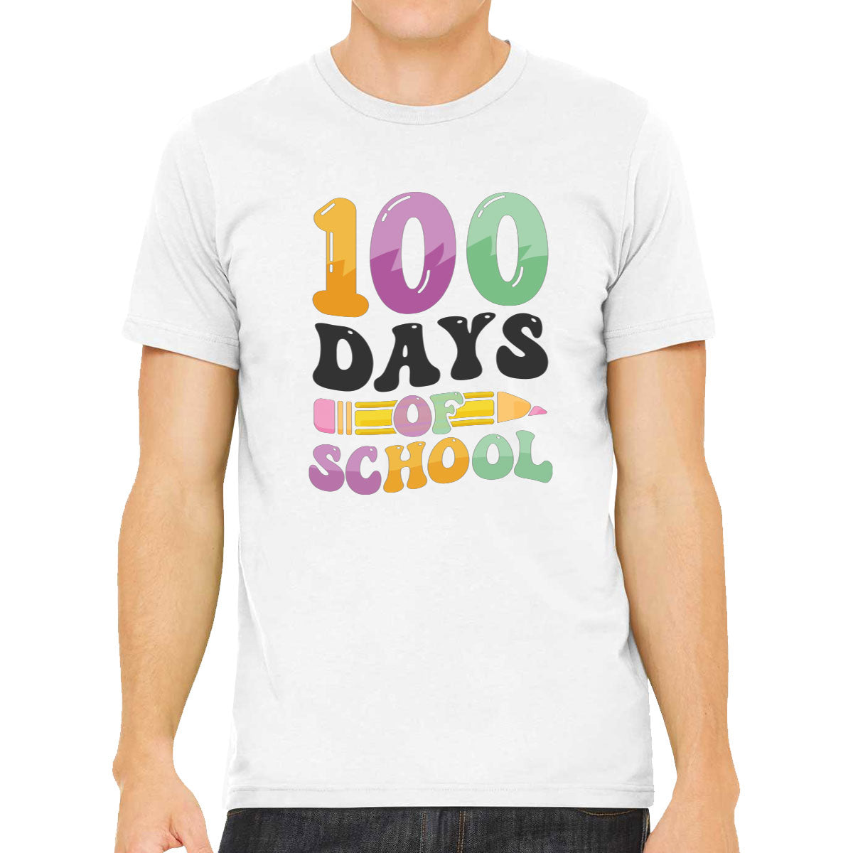 100 Days Of School Men's T-shirt