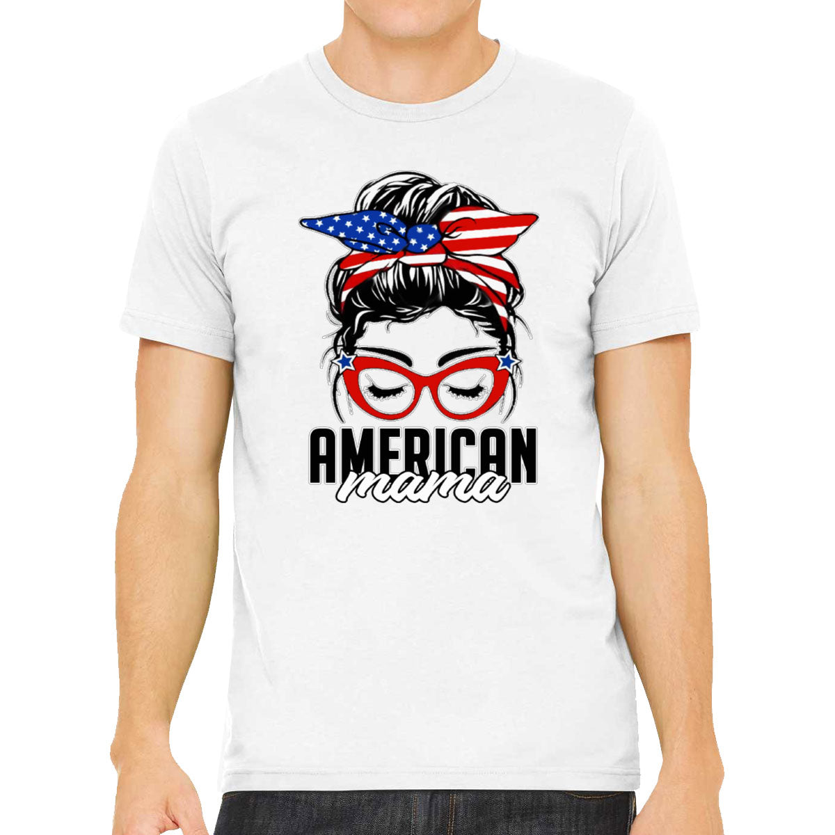 American Mama Patriotic Men's T-shirt