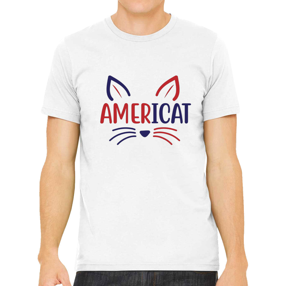 Americat Cat Men's T-shirt