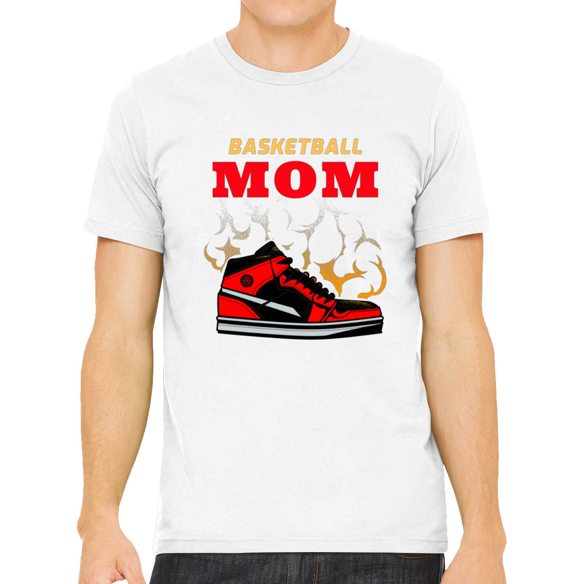 Basketball Mom Basketball Sneakers Men's T-shirt