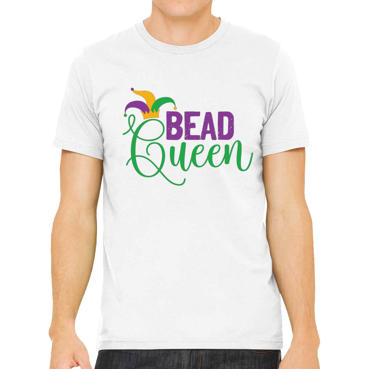 Bead Queen Mardi Gras Men's T-shirt