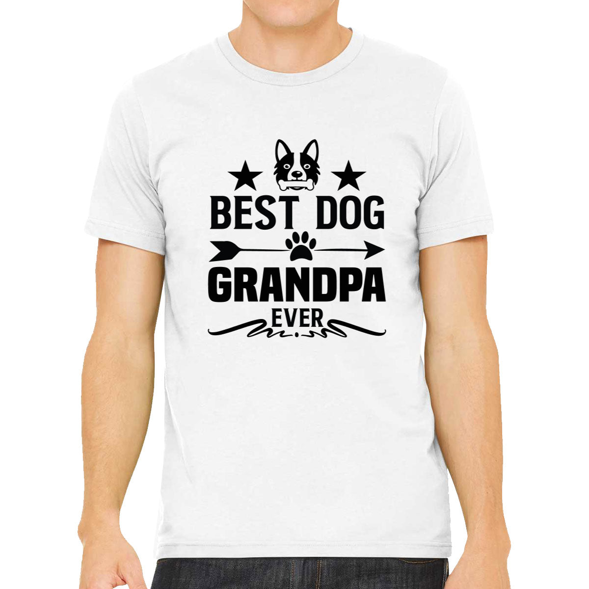 Best Dog Grandpa Ever Men's T-shirt