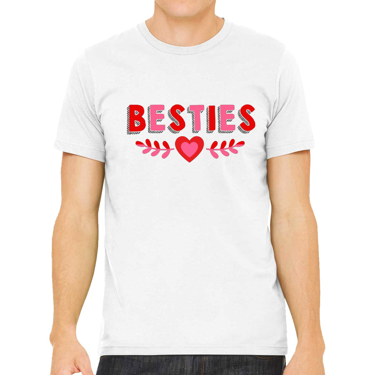 Besties Valentine's Day Men's T-shirt