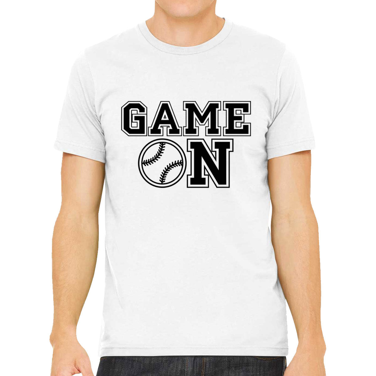 Baseball Game On Men's T-shirt