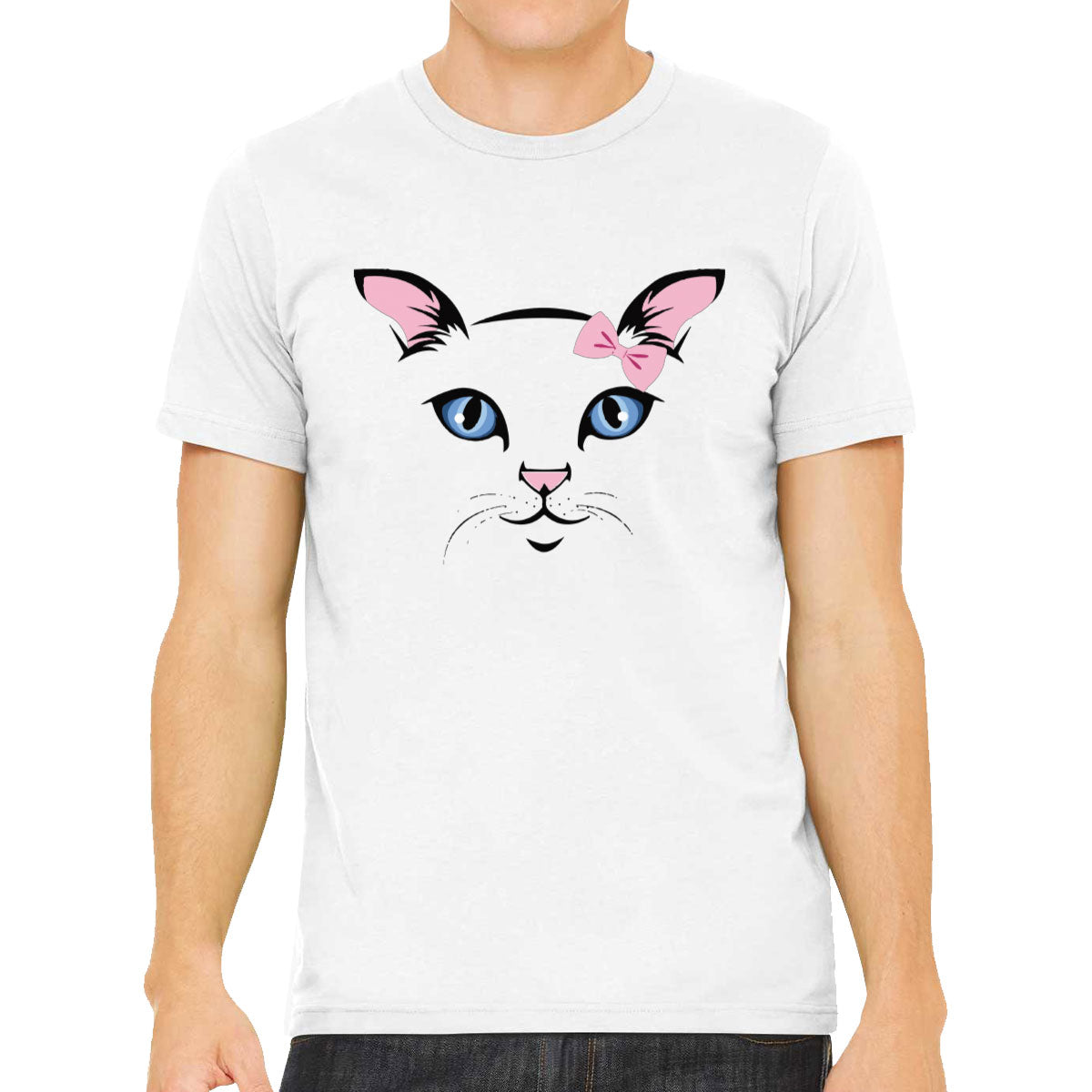 Blue Eyes Cat Men's T-shirt