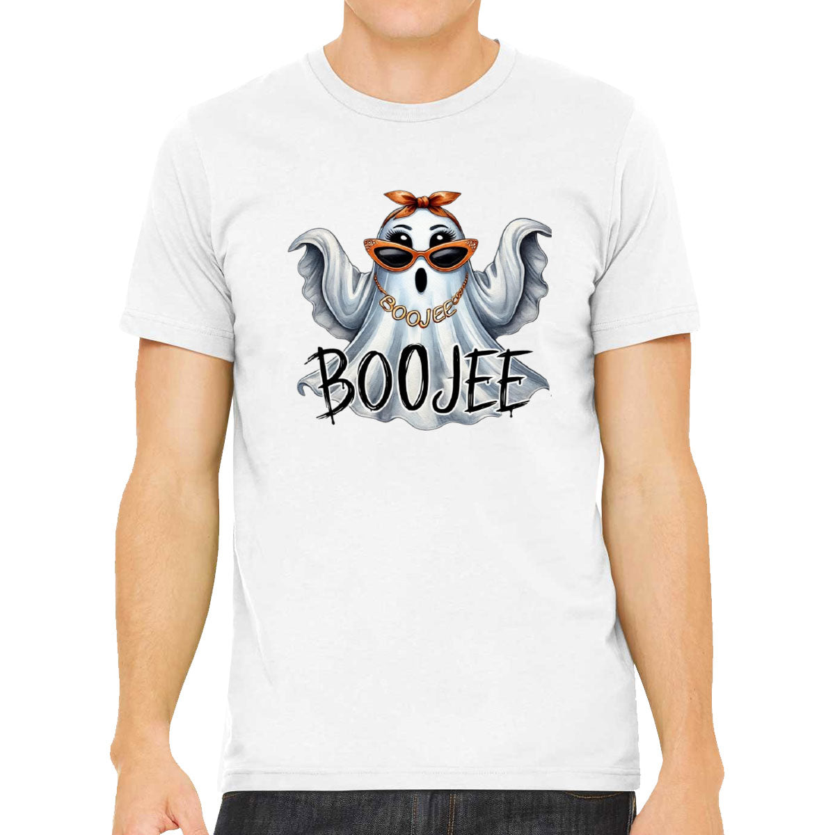 Boo Jee Cute Ghost Halloween Men's T-shirt