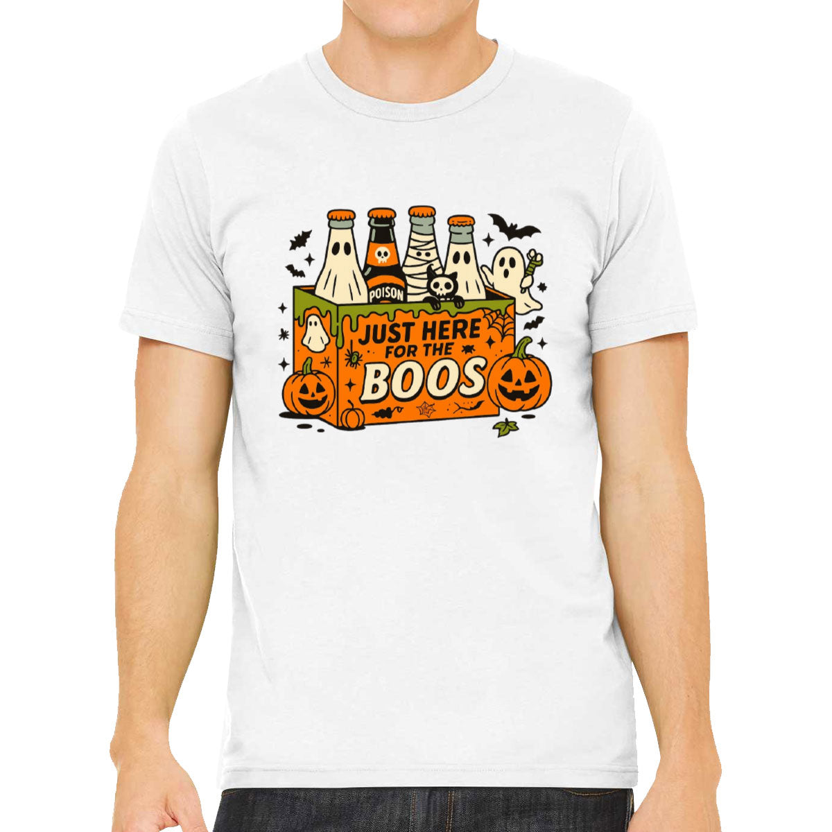 Just Here For The Boos Halloween Men's T-shirt
