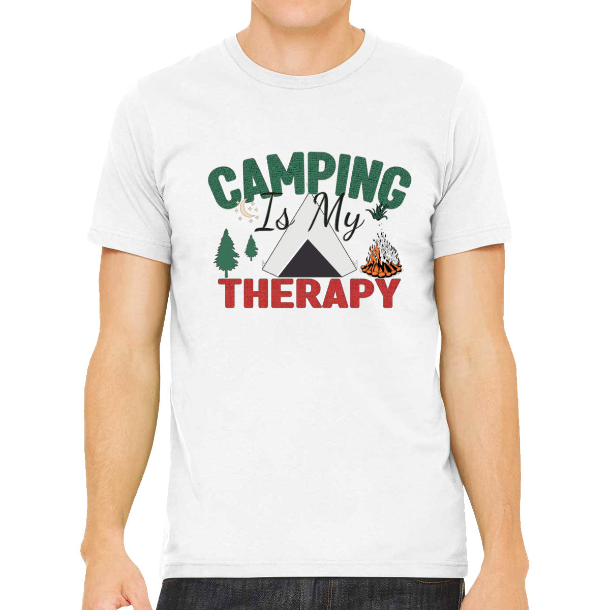 Camping Is My Therapy Men's T-shirt