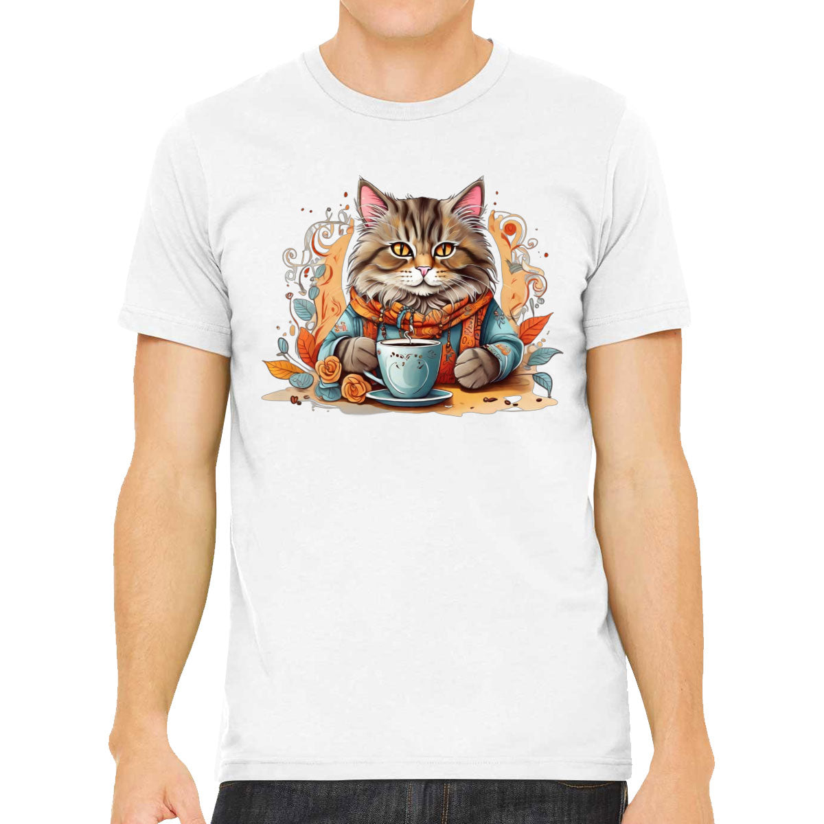 Cat Coffee Lover Men's T-shirt