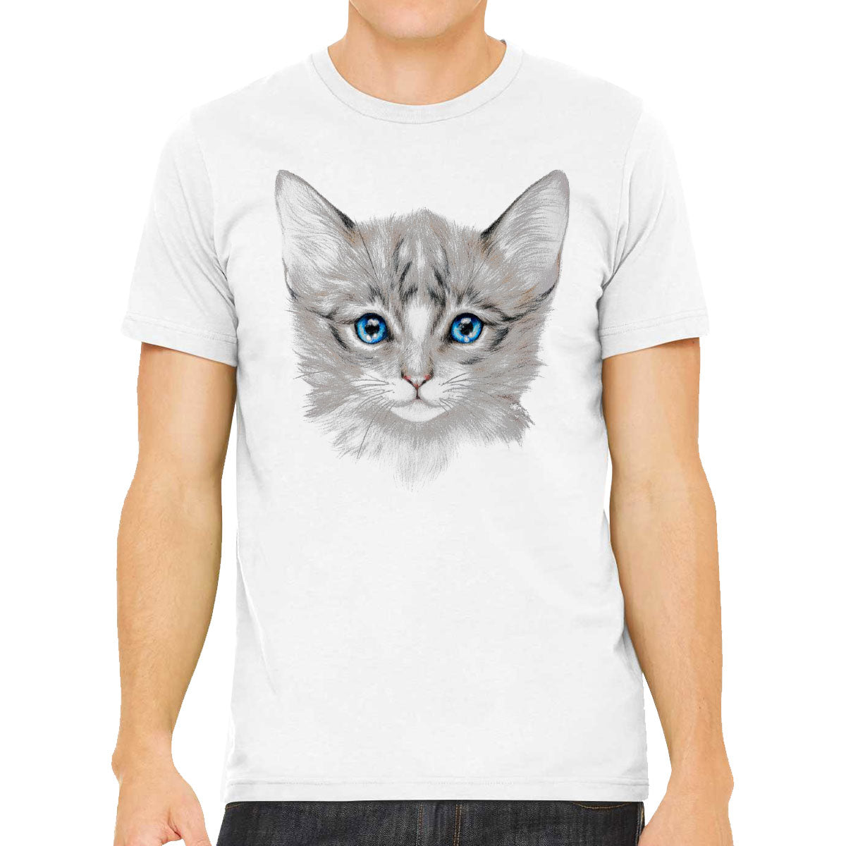 Cute Cat Face  Men's T-shirt